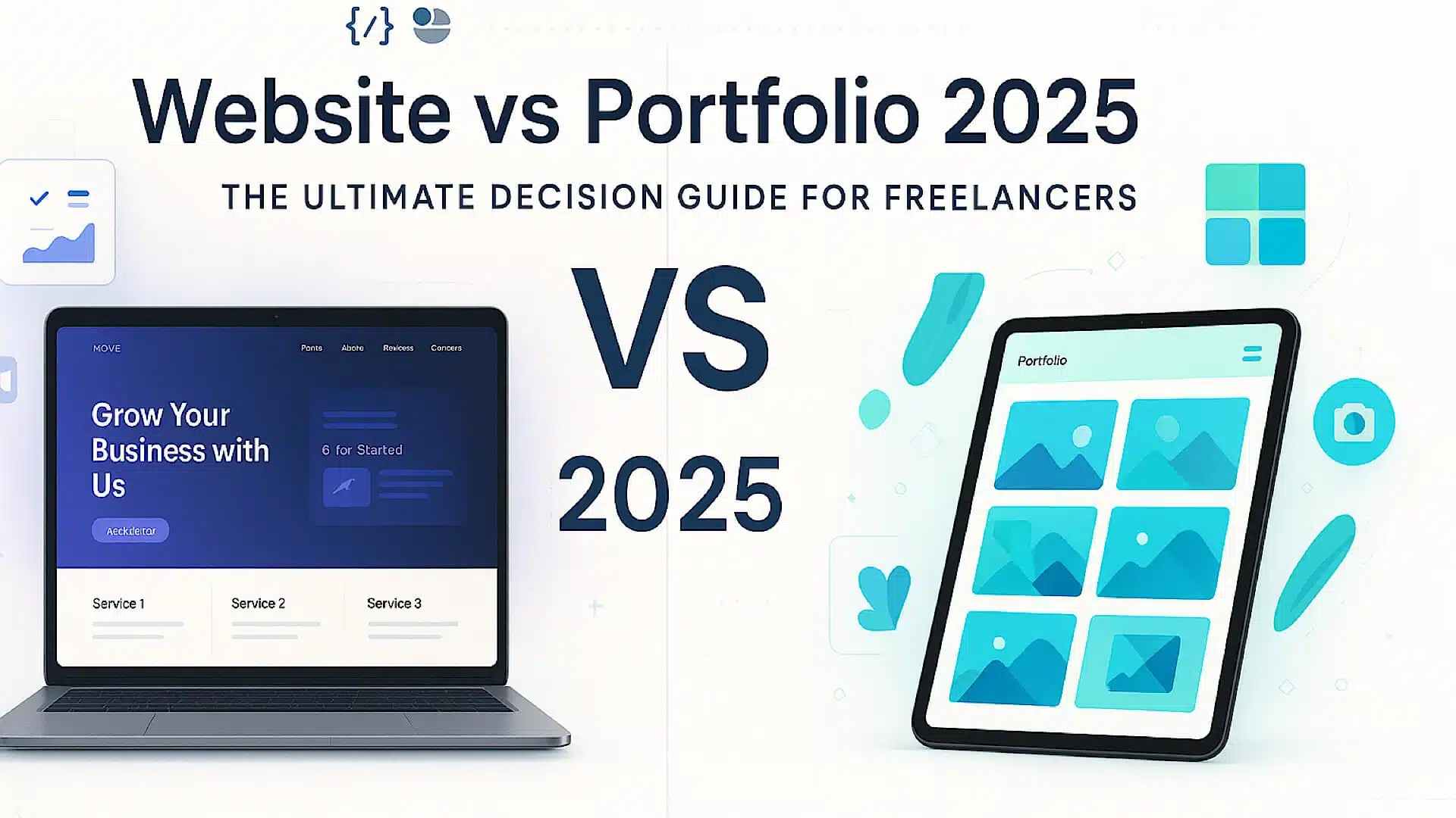 freelancer website vs portfolio 2025