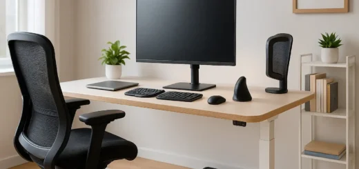 freelancer ergonomic workspace setup 2025